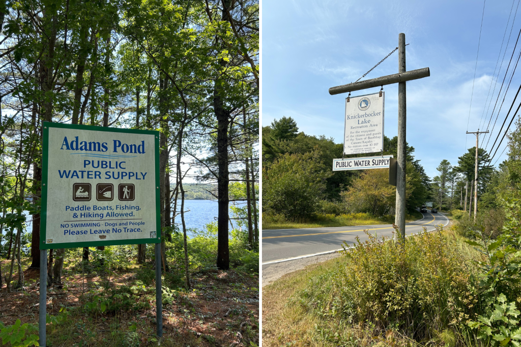 boothbay region lake signs