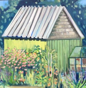 Painting Architecture in gardens GARDEN SHED